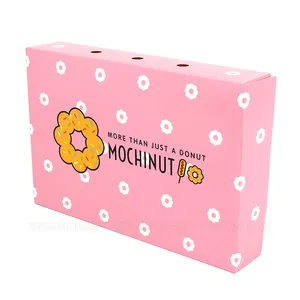 Custom Donut Container For Mini Donuts Mochinut Fast Food Packaging Boxes Manufacturer