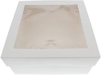 Boîte à croissants en carton blanc de 8 pouces, emballage pour gâteaux en papier