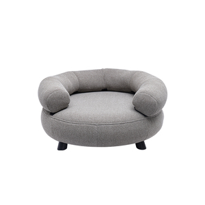 Sofá cama moderno y moderno para perros, almohada desmontable con soporte para el cuello, entrada abierta, funda de lino resistente a los arañazos, ortopédica y transpirable - Product Image 2