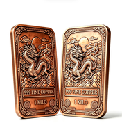 Lingot de Cuivre Pur à 99,9% pour Investissement, Poids Personnalisé, Cuivre Fin Pur 999, 1KG 500G 10OZ 5OZ 1OZ, Ensemble Complet de Barres de Cuivre