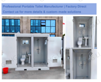 Kabin Toilet Portabel Prefab Harga Terjangkau, Rumah Kecil, Kamar Mandi, Tempat Mandi Camping, Toilet Jongkok, Kamar Mandi Mobile