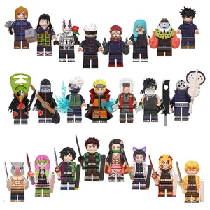 Tüm Anime karakter iblis avcısı Jujutsu Kaisen NT yapı taşları tuğla mini şekil çocuklar için hediyeler model oyuncaklar çocuklar için