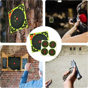 Pegatina Adhesiva Personalizada de 8 Pulgadas para Objetivo de Tiro, Impresa Digitalmente, Laminada con Película, Recubierta Fluorescente, para Tirachinas y Dardos - Product Image 6