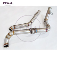 Ecnal für BMW Gen1 B58 F20 M140 F22 240i F30 340i F32 440i SS304 T4 Interface Single Turbo Abgaskrümmer-Kit