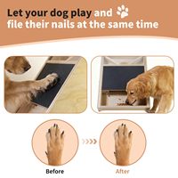 Tapis à gratter interactif pour chiens, silencieux, avec friandises, facile à changer, avec feuilles de papier abrasif