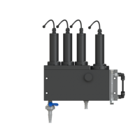 Kit d'analyseur de la qualité de l'eau en ligne avec mesure de la turbidité, du désinfectant, de la température, du pH, de la conductivité et de l'étalonnage des capteurs