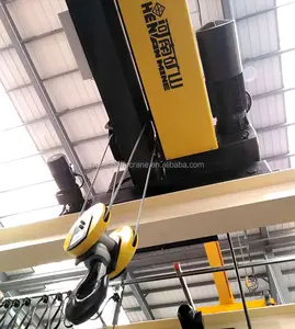 New European-style Remote Control Double Beam Bridge Crane With Electric Hoist Trolley