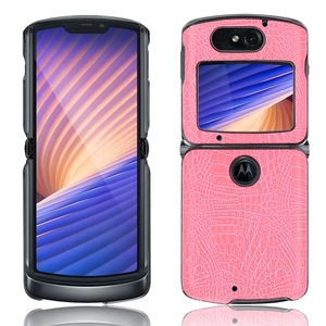 Funda Protectora Trasera de Cuero PU con Diseño de Piel de Cocodrilo para <span class=keywords><strong>Motorola</strong></span> Moto <span class=keywords><strong>Razr</strong></span> 5G <span class=keywords><strong>2020</strong></span> 6.2'', Fundas de Cuero PU, Carcasa Trasera Rígida Mate - Product Image 5