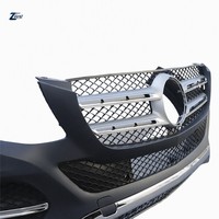 Kit carrosserie Facelift W166 pour ML-Class 2012-2015, ensemble de pare-chocs avant avec calandre et garniture chromée 1668859225, matériau PP