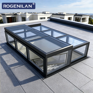 <span class=keywords><strong>Lucernari</strong></span> Elettrici in Alluminio a Forma di L su Misura Rogenilan, Finestre da Tetto con Doppio Vetro Temperato <span class=keywords><strong>per</strong></span> Case - Product Image 2