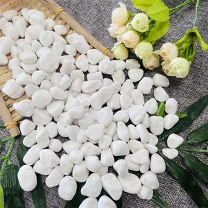 Nhà Máy Cung Cấp Trực Tiếp Trắng Tự Nhiên Sỏi Đá Cẩm Thạch Vườn Trang Trí Đá Sông Cảnh Quan Đá - Product Image 4