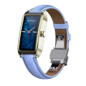 Smartwatch Unisex Dora T Oro Rosa <span class=keywords><strong>Blu</strong></span> Menta AMOLED in Pelle con Assistente Vocale AI Email IP68 Impermeabile Monitoraggio Salute Fitness - Product Image 4