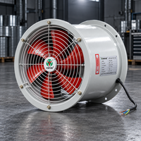 Ventilateur axial industriel, ventilateur de ventilation de conduit tubulaire 380V 2,2 kW, boîtier en acier galvanisé pour les acheteurs MEP et OEM