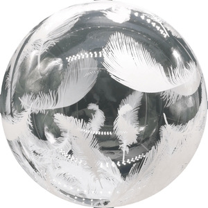 Usine Huaien 20 pouces Transparent PVC Wave Ball Cartoon Festival Ballons de fête imprimés pour décorations d'anniversaire de mariage - Product Image 3