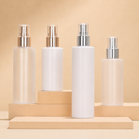 Flacon pulvérisateur cosmétique transparent givré de luxe 60 ml 150 ml, flacon pour tonique hydratant, brume hydratante, emballage pour soins de la peau
