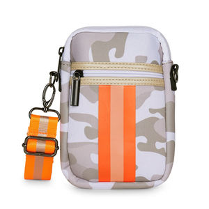 サイズ印刷小型ネオプレンクロスボディ携帯電話ポーチスマートフォン財布バッグショルダーストラップ付き女性男性用 - Product Image 4