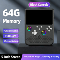Nouvelle console de jeu portable H5 avec écran large de 5 pouces et longue durée de vie de la batterie, console de jeu multifonction 64G