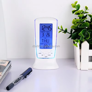 Jam meja elektronik Lcd, jam meja elektronik, jam meja Digital, kalender, waktu Snooze, Alarm, lampu latar Led, <span class=keywords><strong>Promo</strong></span>, jam meja Digital - Product Image 6