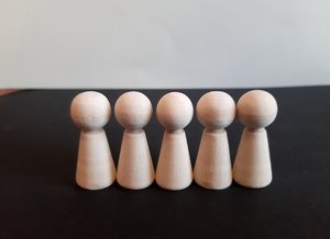 Jetons de jeu en bois, idéaux pour les jeux de société, les outils éducatifs et les projets d'artisanat - Product Image 3