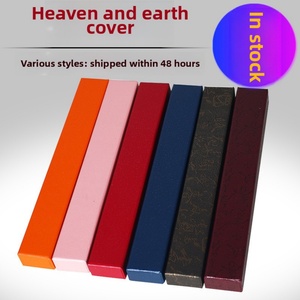 High-End 10-Inch Ancient Chinese Style Gift <b>Box</b> Exquisite Bronzing Heaven Earth Cover UV Advantage Fan Brocade Corrugated Board - Product Image 5