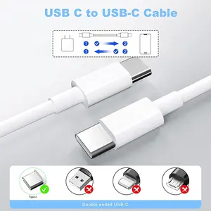 3 Fuß 6 Fuß umweltfreundliches TPE 60 W Typ-C-Kabel Schnellladekabel USB C Telefonladegerät Datenkabel für Smartphone iPad
