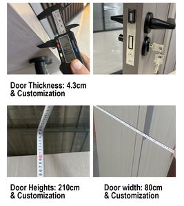 Puerta de Madera MDF Impermeable con Superficie de PVC, Diseño Moderno para Dormitorios, Apartamentos, Hoteles y Baños, Garantía de 1 Año, Gran Venta 2026 - Product Image 6