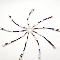 Kabel Harness Konektor Custom PH2.0 2P Male-Male Pitch 2.0mm Warna Biru Coklat PVC untuk Aplikasi Industri & PCB