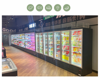 Armoire réfrigérée à boissons à température unique personnalisable de grande capacité pour équipement de réfrigération commercial de supermarché