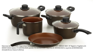Juego de utensilios de cocina antiadherentes de granito forjado de alta calidad, tapas de vidrio con mango de acero inoxidable duradero, juego de ollas de cocina de Metal - Product Image 2