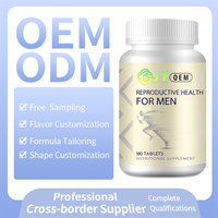 Comprimés de soutien à la fertilité masculine, 180 unités, Zinc, Sélénium, Vitamine E, L-Carnitine, Acide folique, CoQ10, OEM ODM, Fabrication sur mesure