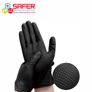 ถุงมือไนไตรล์แบบใช้แล้วทิ้ง Safer Medico ขนาด 7.5 กรัม 9 นิ้ว สีดำไดมอนด์  ปลอดภัย ไร้แป้ง สวมใส่สบาย เหมาะสำหรับการตรวจโรค - Product Image 2