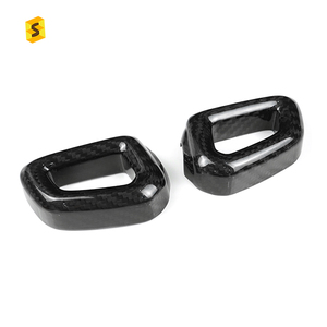 Es Dry – pommeau de levier de vitesse automatique en Fiber de carbone véritable, accessoire de garniture intérieure de voiture pour <span class=keywords><strong>Volvo</strong></span>, XC60, S90, S60, S90, C40, XC90, <span class=keywords><strong>V90</strong></span> - Product Image 2