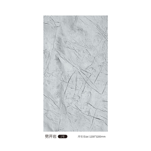 Pietra Semi trasparente di alta qualità sfondo interno parete decorazione del pannello di pietra con rilievo testurizzato muro di roccia bianca - Product Image 6