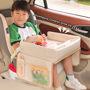 Bande dessinée <span class=keywords><strong>voiture</strong></span> enfant siège de sécurité <span class=keywords><strong>plateau</strong></span> étanche multifonctionnel Table à manger et bébé chariot conseil organisateur et support - Product Image 2