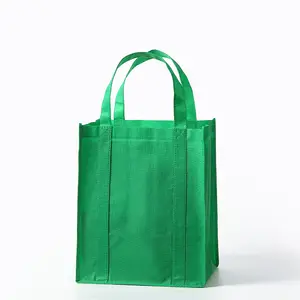 Hot Selling Waterproof Recyclable Reusable Custom Logo Printed Plastic Tote Bag Non-Woven Shopping Bags