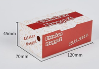 Boîte à poulet frit pré-pliée, emballage à emporter pour nuggets de poulet, ailes de poulet, vente en gros directe d'usine, logo personnalisé