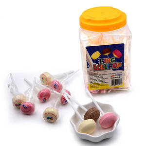 Vente en gros de bonbons aux sucettes, <span class=keywords><strong>lait</strong></span>, <span class=keywords><strong>fraise</strong></span>, saveur fruitée, bonbons à presser, anneau rond, <span class=keywords><strong>sucette</strong></span> - Product Image 5