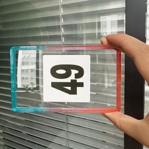 Plaque de protection arrière en TPU à paillettes dégradées 35pt pour cartes gradées, avec plaque en acrylique transparente pour PSA Slab - Product Image 2