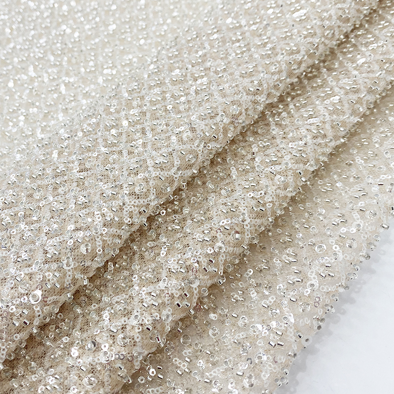 Кружевная ткань для свадебного платья, тяжелые бусины, блестки, Роскошные свадебные платья, горячие продажи товаров