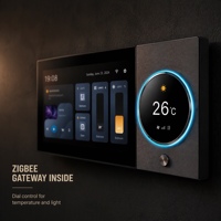 Panel Kontrol Rumah Pintar Android IPS 6 Inci Terbaru 1440x720/240x240 Layar Ganda Kaca Satu Tiang Kontrol Aplikasi Layar Sentuh