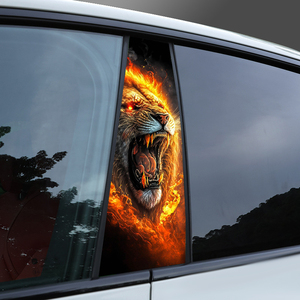Car <strong>Sticker</strong> <strong>Decal</strong> Waterproof Vinyl B-Pillar <strong>Lions</strong> and Tigers Car Center Pillar <strong>Stickers</strong> for Car Door Pillar <strong>Stickers</strong> - Product Image 5