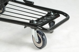Chariot de courses commercial 180L 210L 240L de style américain, robuste, en métal, avec siège pour bébé - Product Image 4