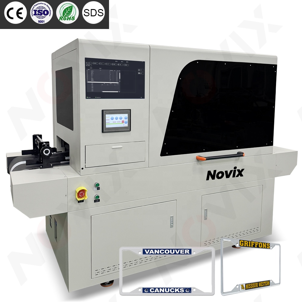 NOVIX One Pass UV цифровой принтер для номерного знака Рамка цветная струйная печатная машина пластиковая полиэтиленовая сумка высокоскоростной Ультрафиолетовый принтер