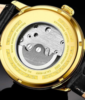 Montres automatiques en acier avec design d'usine et personnalisation par lots, mouvement japonais, calendrier, petite aiguille des secondes, affichage 24 heures, pour marque privée