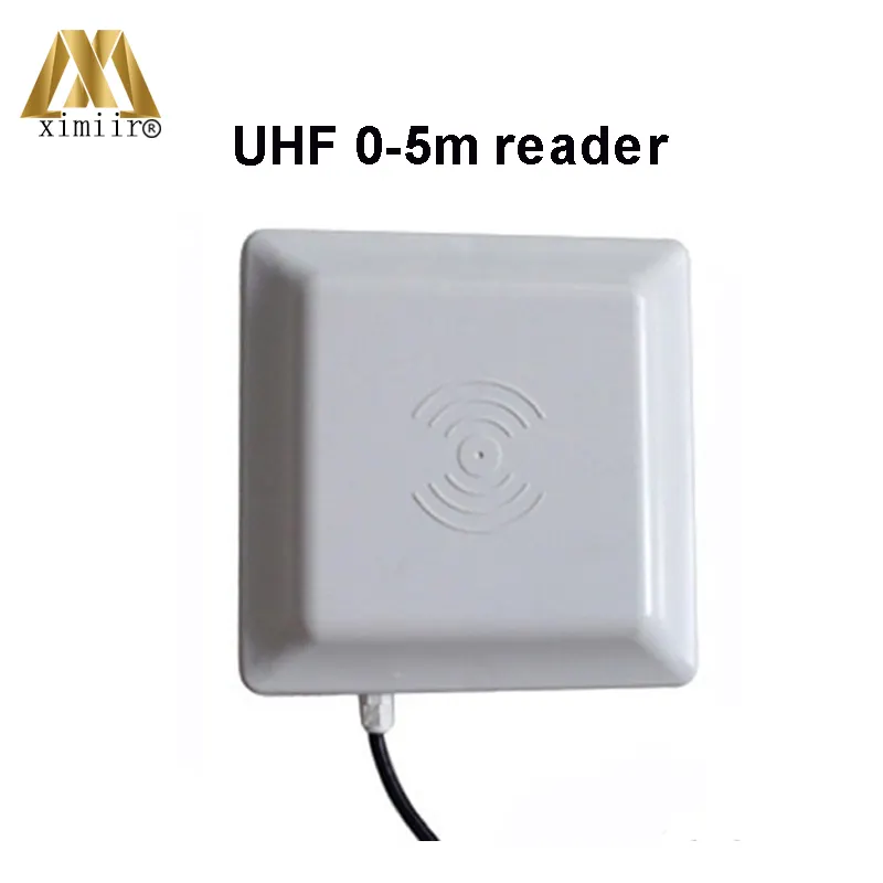 UHF आरएफआईडी कार्ड रीडर लेखक 865-928 MHz 6M लंबी दूरी के 8dbi एंटीना RS232/RS485/WG26 पार्किंग प्रणाली