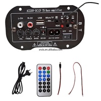 Amplificateur de caisson de basses carte Audio 12V 220V amplificateurs de puissance voiture ampli USB TF FM décodage 5-6 pouces Subwoofer DIY