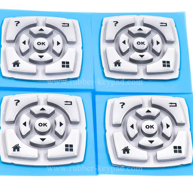 Custom Translucent LED Backlight Silicone Rubber Button for Remote Control Membrane Switch