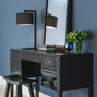 Lampe de bureau contemporaine pour la décoration de la maison, abat-jour en tissu, lumière LED chaude, style minimaliste, éclairage de table pour chambre à coucher, salon