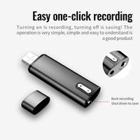 Grabadora de Voz USB con Cancelación de Ruido HD, Grabadora de Audio Digital Activada por Voz para Reuniones y Entrevistas