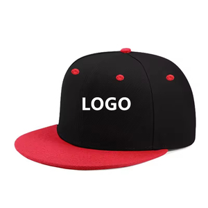 Casquette de baseball Hip Hop à visière plate, logo brodé 3D personnalisé, vente en gros, couleurs contrastées, casquette snapback - Product Image 1